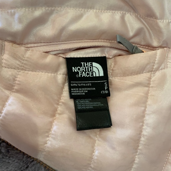 The North Face Girl's Pink & Gray Reversible Coat - Picture 3 of 3